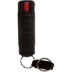 Pepper Shot 1.2% MC 1/2 oz Pepper Spray Hard Case Belt Clip and Quick Release Key Chain