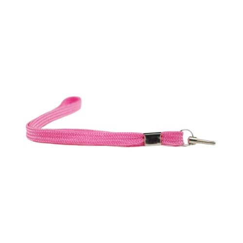 pink wrist strap to secure stun gun.