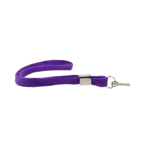 purple wrist strap to secure stun gun.