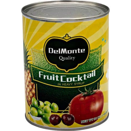 front view of can of fruit safe